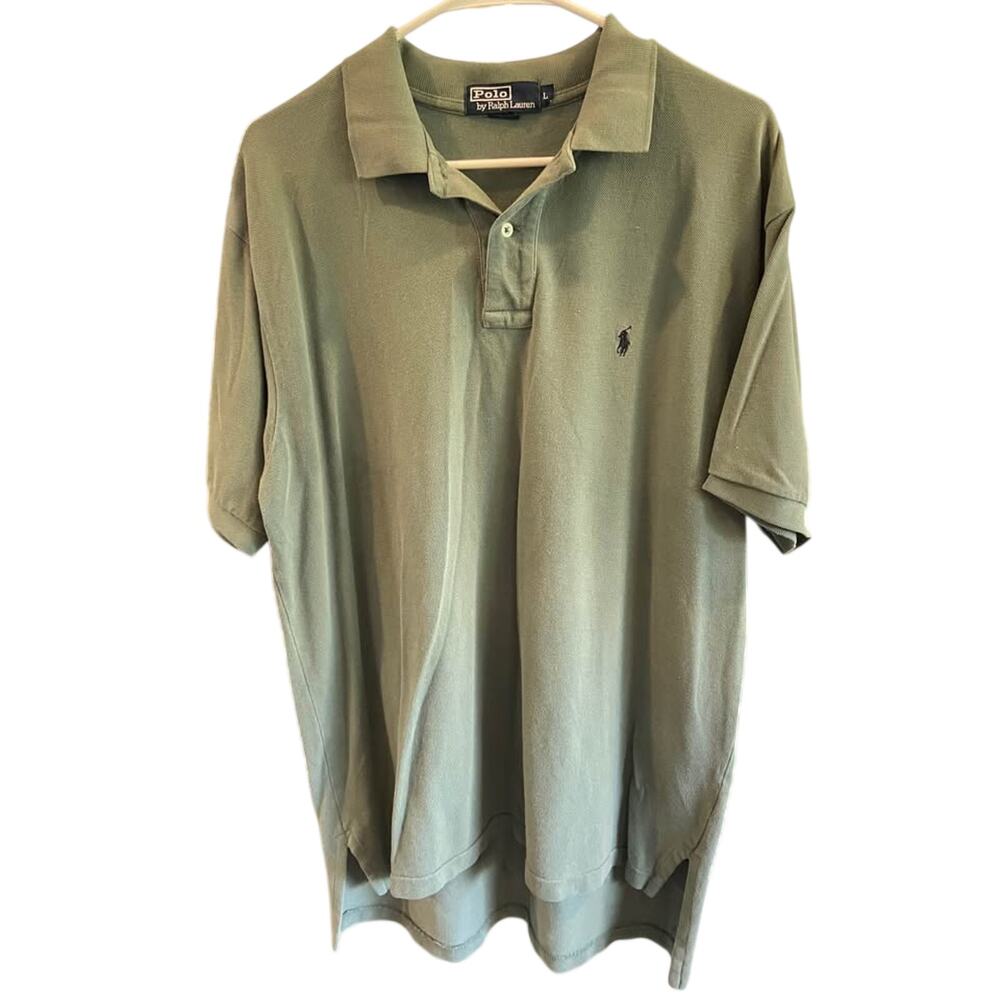 Mens Ralph Lauren Large green short sleeve polo shirt
